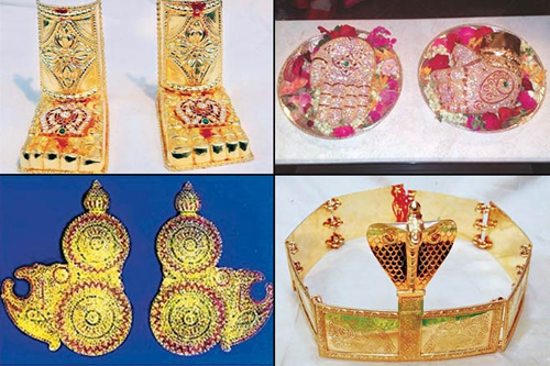 Information about lord venkateswara ornaments daily wears tirumala tirupati temples. venkateswara ornaments, tirumala balaji abharanalu, gold ornaments of tirumala 